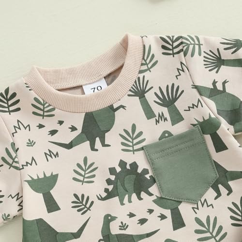 Dinosaur Child Toddler Boys Summer Clothes Set