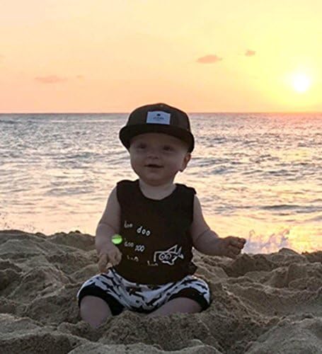 MABABY Shark and Doo Doo Printed Summer Cotton Outfits for Babies