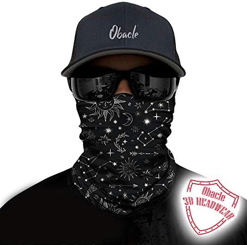 Obacle Seamless Bandana Rave Face Mask for Men Women