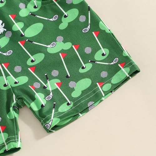 Toddler Golf Outfit Set with Daddy Fun Summer Clothes