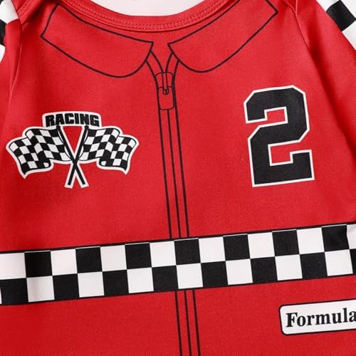 Hapidoos Baby Boy 2nd Birthday Race Car Driver Outfit Fun Toddlers Party Gear
