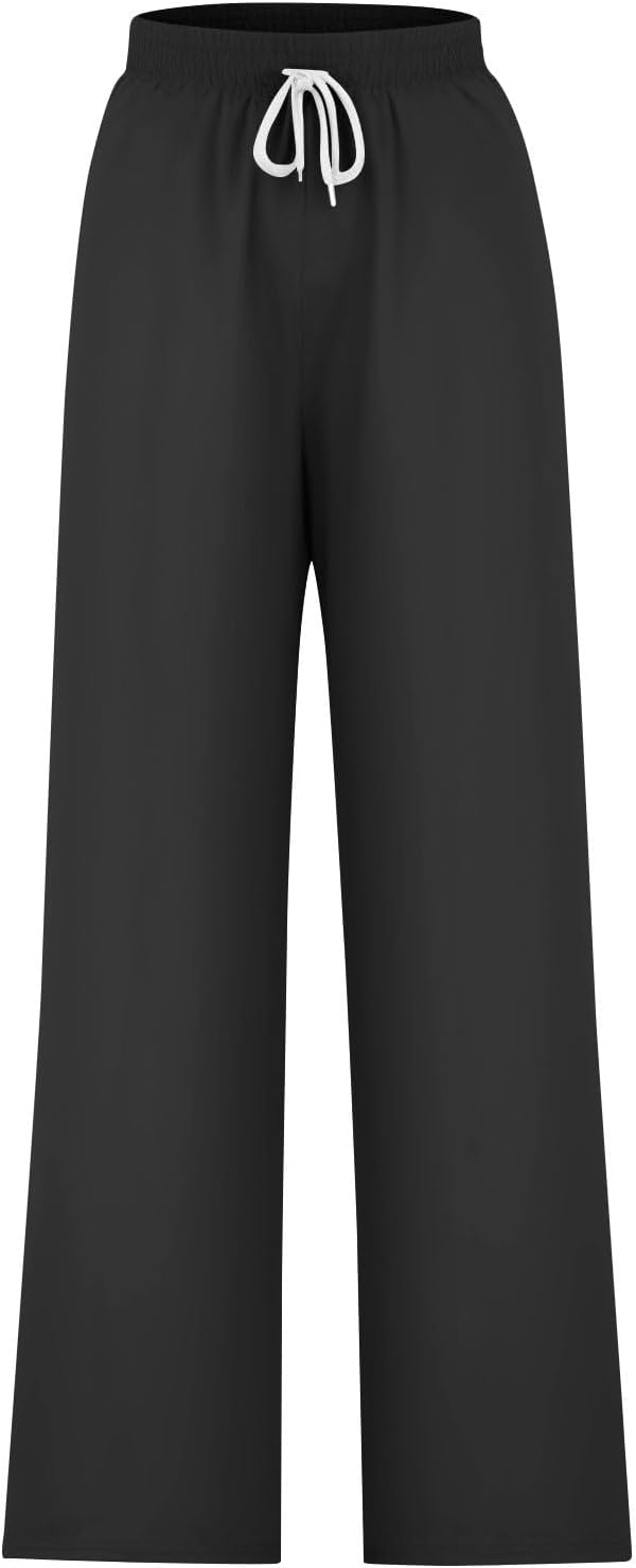 TANGNADE Womens Wide Leg Joggers Plus Size Comfy versatile Look