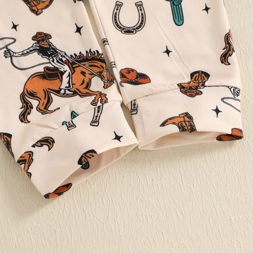 Mobbdow Newborn Baby Boy Western 3Pcs Outfit Set