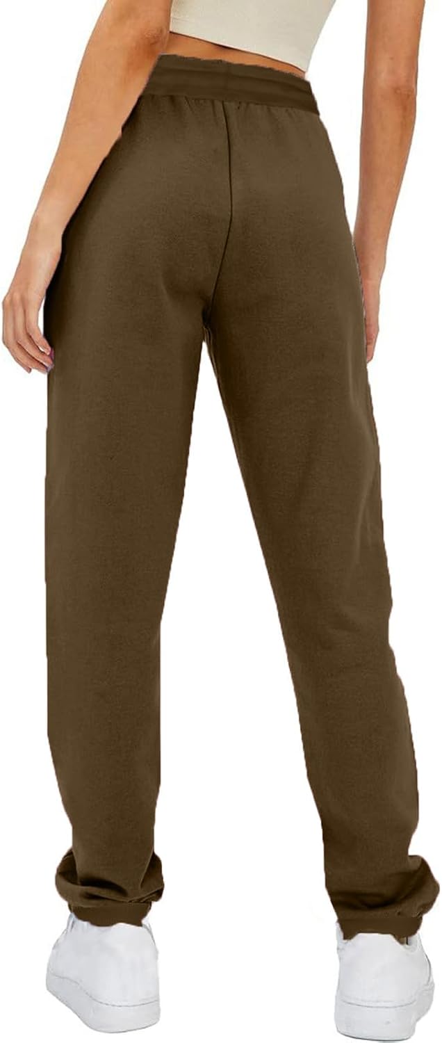 TANGNADE Fleece-Lined Womens Medium Weight Sweatpants