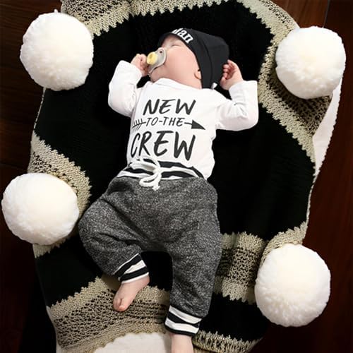 Infants Toddler Boys Newborn Romper 3-Piece Set