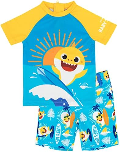 Surf Style Baby Shark Boys Two-Piece Swim Set