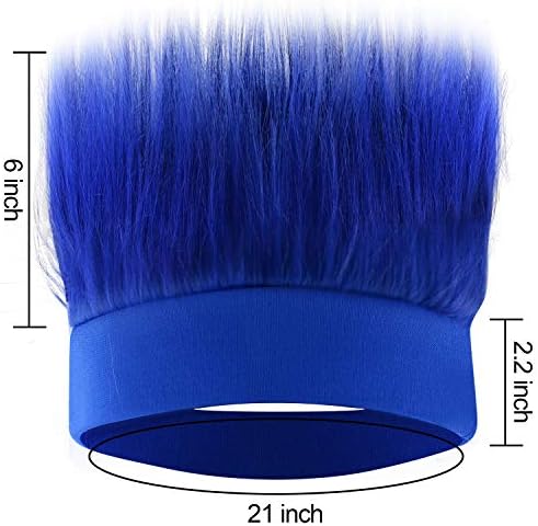Sunshane 2-Piece Hairy Headband Blue