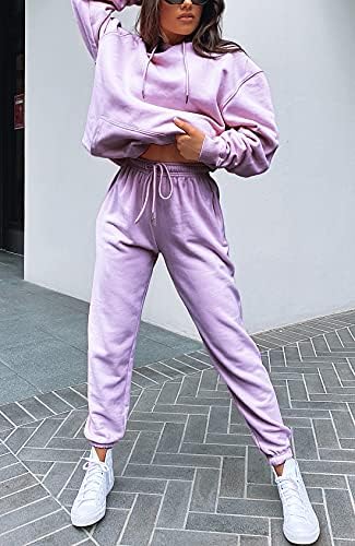 Waitfairy Womens High-Waisted Baggy Sweatpants with Pockets
