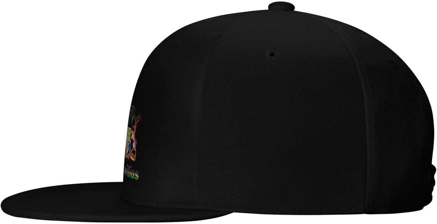 National Emblem Flat Bill Cap for Men Women
