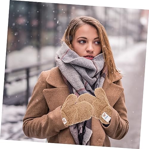 Knitted Cartoon Furry LongWinter Gloves