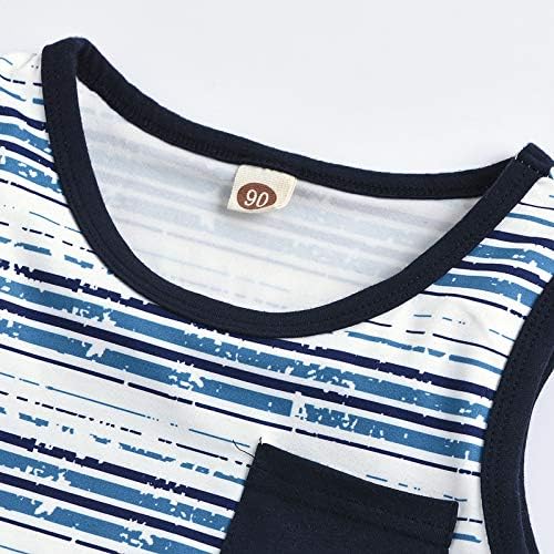 One Opening Toddler Boy Stripes Tank Set Summer Essentials for Kids