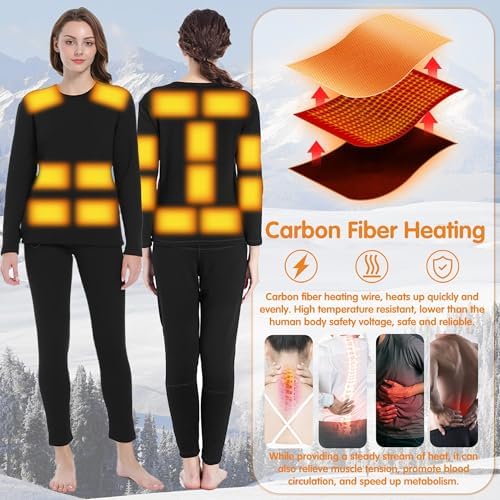 Warm Electric Thermal Underwear for Women - Hunting