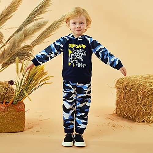 HINTINA Dinosaur Themed Baby Boys Clothing Set for Winter Spring