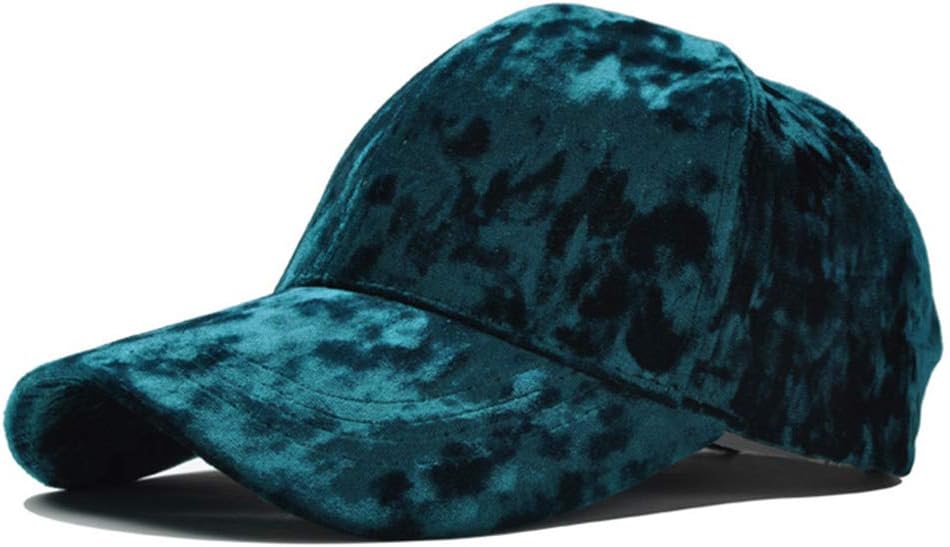 Beerty Faux Velvet Flannel Adjustable Baseball Cap for Men Women