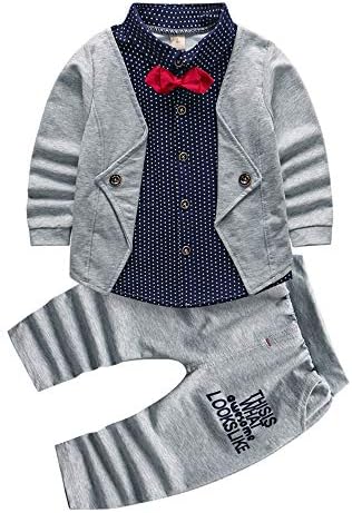 HZXVic Baby Boys Gentleman Outfits Suits Toddler Formal Set