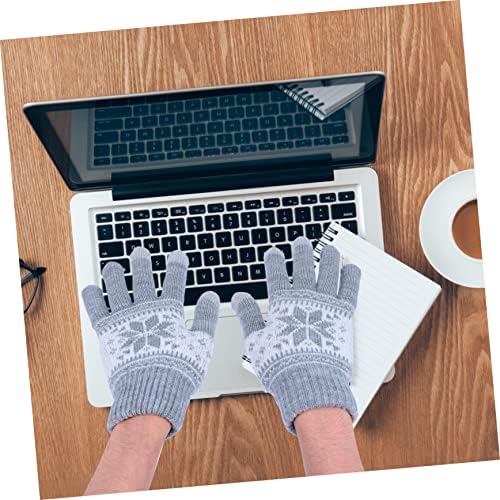 BESTYASH Warm Winter Snowflake Touch Screen Gloves