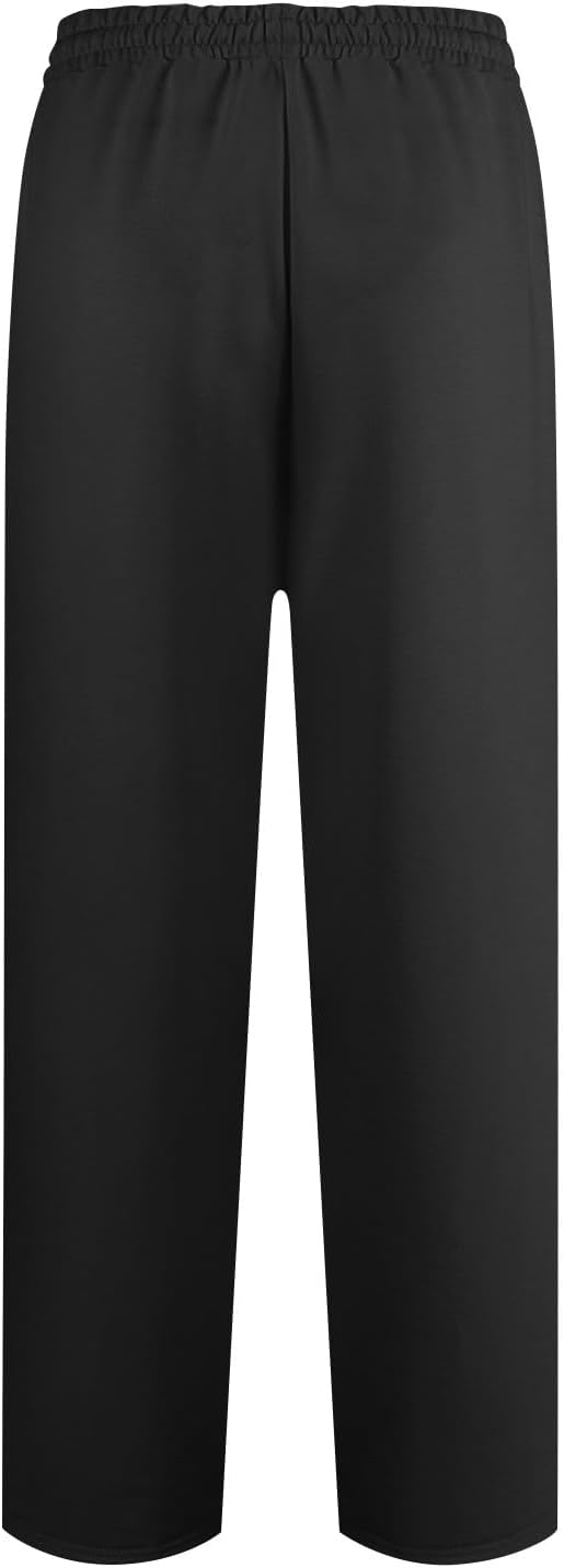 Gumipy Women Sherpa-lined Wide Leg Drawstring Joggers