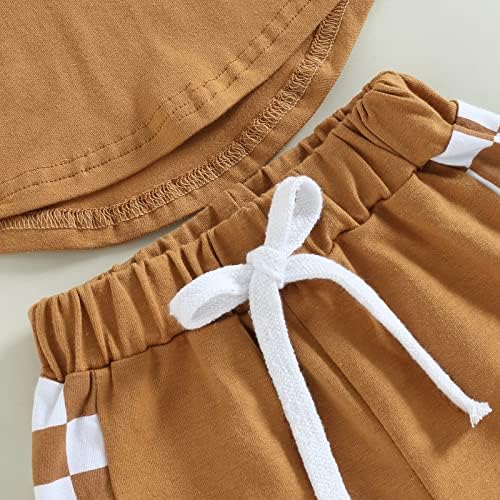 Murnouche 2Pcs Toddler Boy Summer Clothes Set