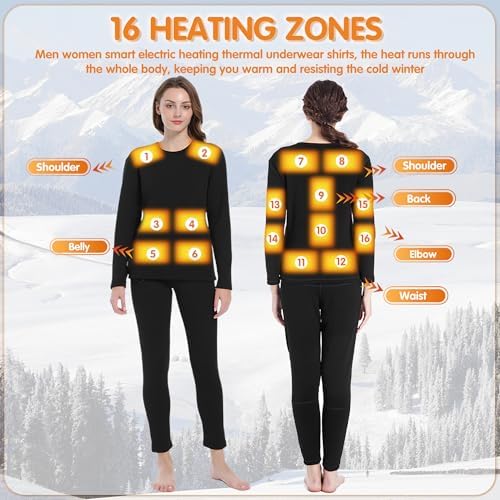 Warm Electric Thermal Underwear for Women - Hunting
