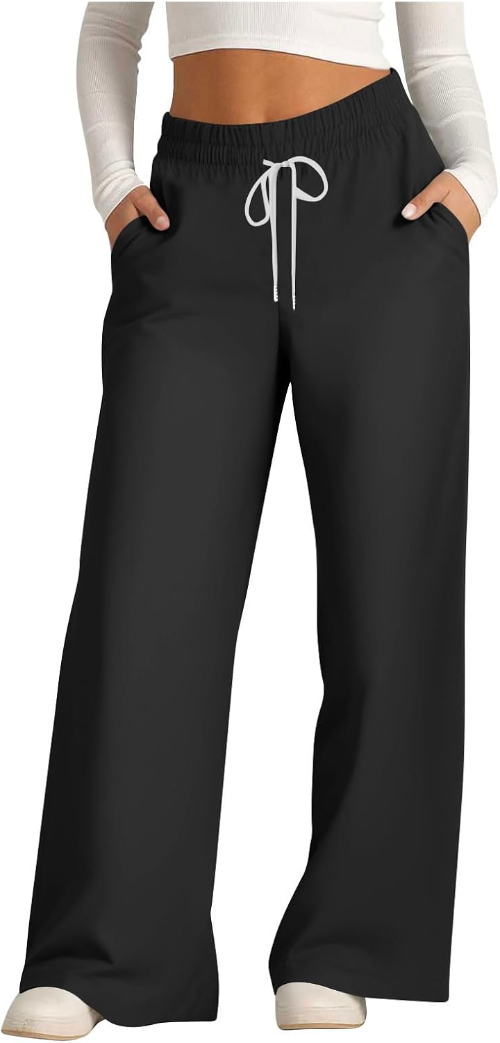TANGNADE Womens Wide Leg Joggers Plus Size Comfy versatile Look