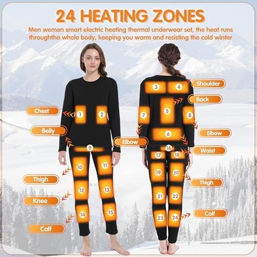 Warm All Day Heated Thermal Underwear