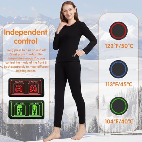 Warm Electric Thermal Underwear for Women - Hunting