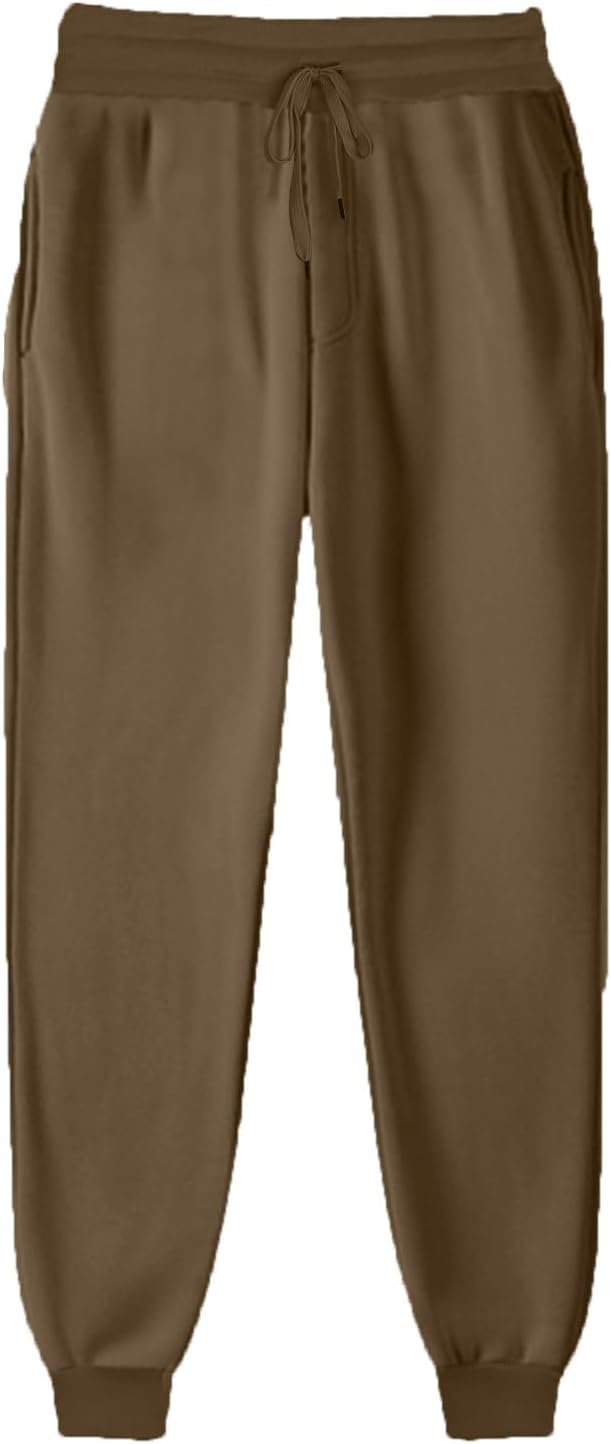 TANGNADE Fleece-Lined Womens Medium Weight Sweatpants
