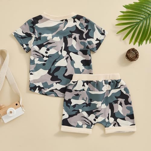 Ledy Champswiin Baby Boy Camouflage Outfit - Lightweight Stretchy