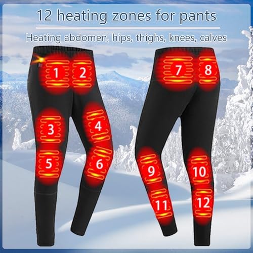 Womens Electric Thermal Underwear Set for Cold Weather