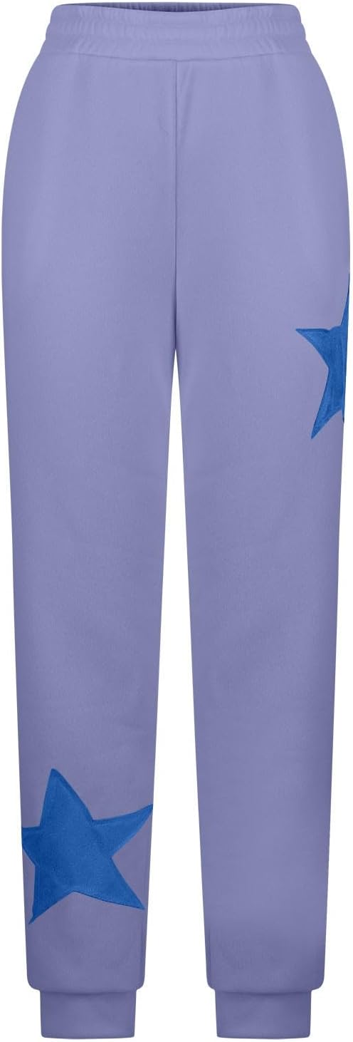 Itsame Star-Print Fleece Jogger Pants Women