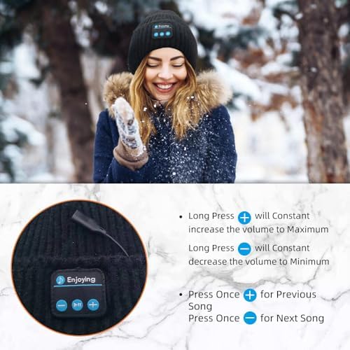 Smart Bluetooth Skull Beanie Headset for Men and Women
