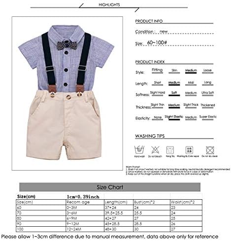 SOONHUA Baby Boys Gentleman Outfits Set - Comfortable Daily Wear