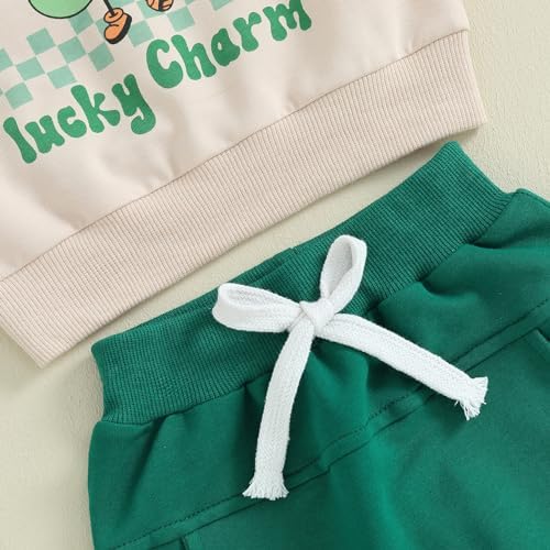 St Patricks Day Baby Boy Outfit - Lucky Clover Set