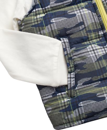 Stylish Quilted Puffer Vest Matching Set for Boys