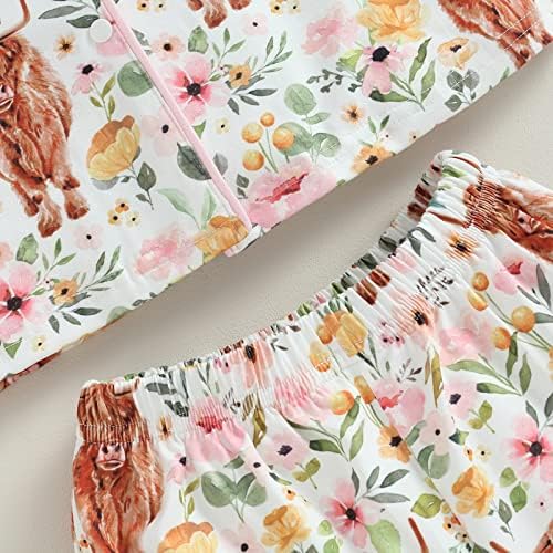 MAINESAKA Baby Pajama Set - Western Cow Print