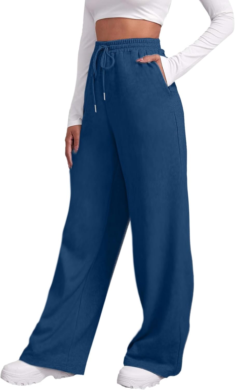 Trendy High Waist Womens Baggy Sweatpants
