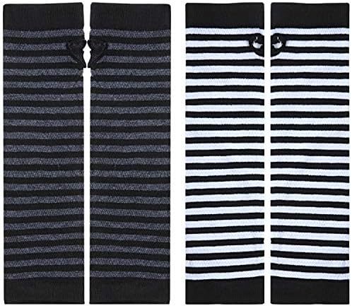 SATINIOR Long Fingerless Gloves - Womens Thigh High Arm Warmer with Thumb Hole