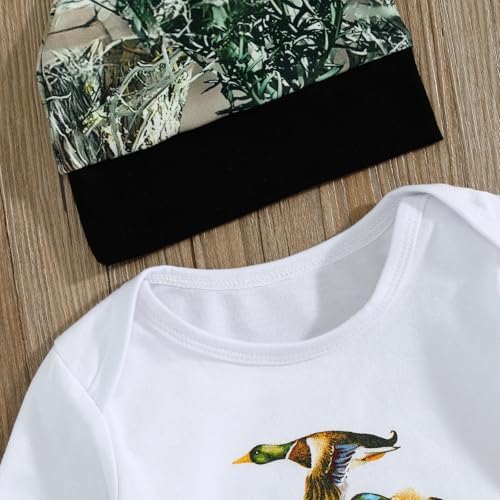 Duck Hunting Baby Outfit Lightweight Camouflage Romper Pants 0-18months