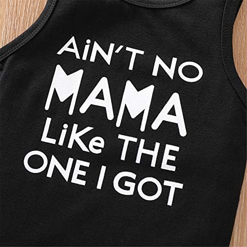 Fun Letter-Printed Tank Vest Shorts Set for Toddler Boys