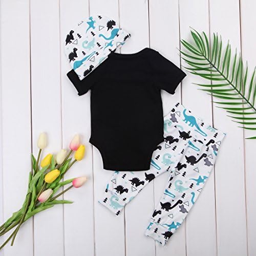 Hello Im New Here Dinosaur Romper Set for Baby