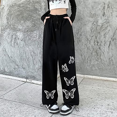 Trendy Plus Size HighWaisted Womens Jogger Pants with Graphic Print