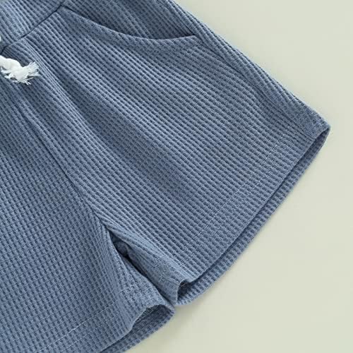 Little Dude Embroidered T-Shirt Shorts Set for Baby Boys