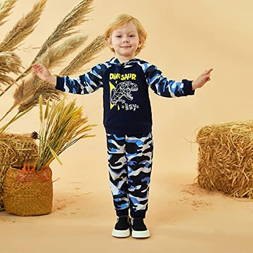 HINTINA Dinosaur Themed Baby Boys Clothing Set for Winter Spring