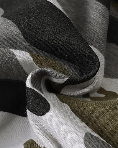 Saeaby Camo Hoodie Pants Set for Baby Boy Fall Winter Outfits