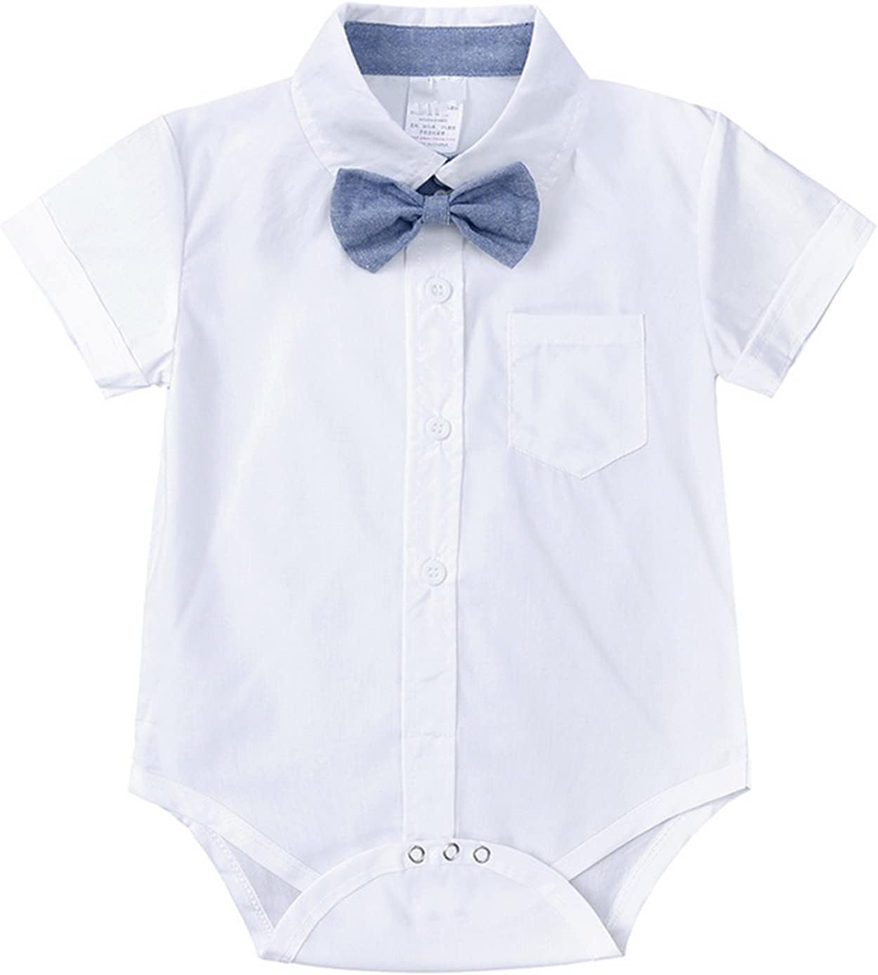 Summer Boys Checked Bowtie Suspender Set