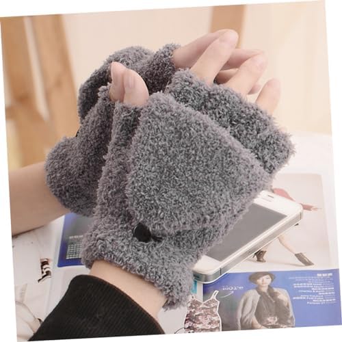 Cozy Winter Half-Finger Gloves for Women