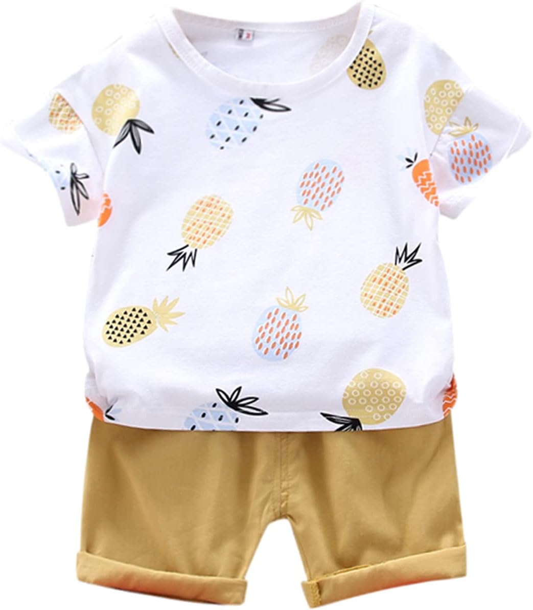 BABY BOYS SUMMER Fruits Pineapple Outfit Set