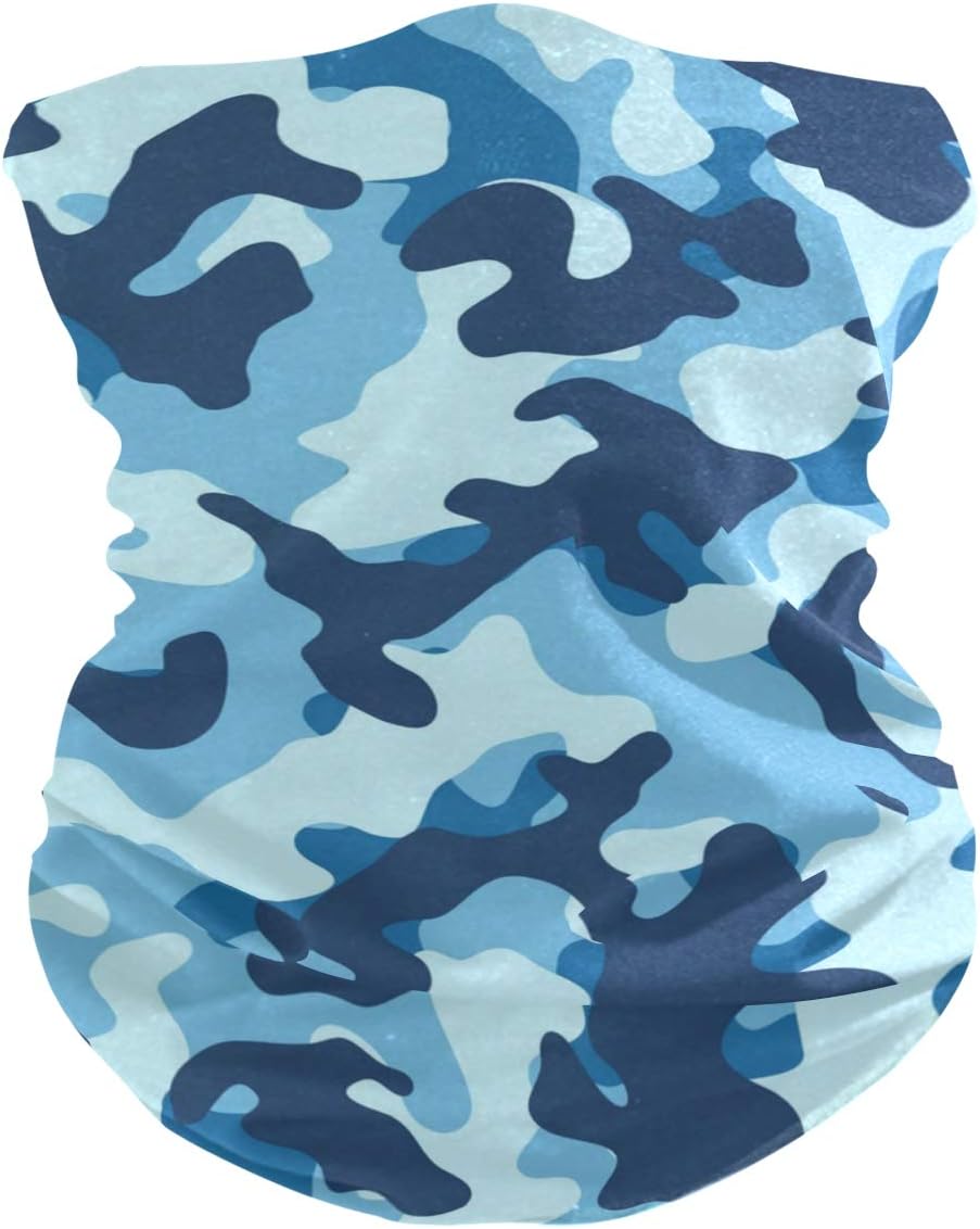 Unisex Face Cover UV Protection Camouflage Breathable Stretchy