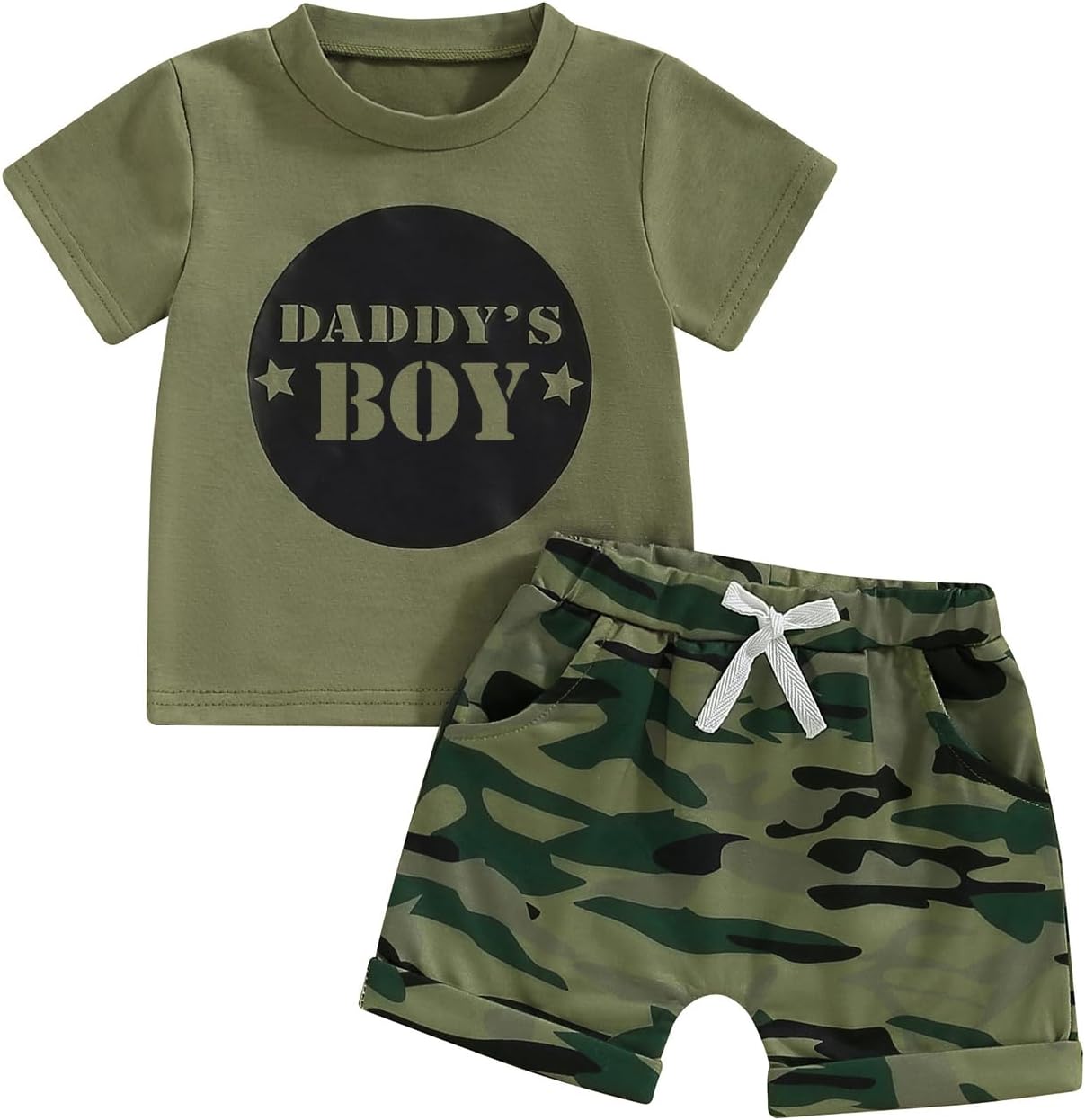 Pivanzore Baby Boy Summer Outfits Set T-Shirt Shorts
