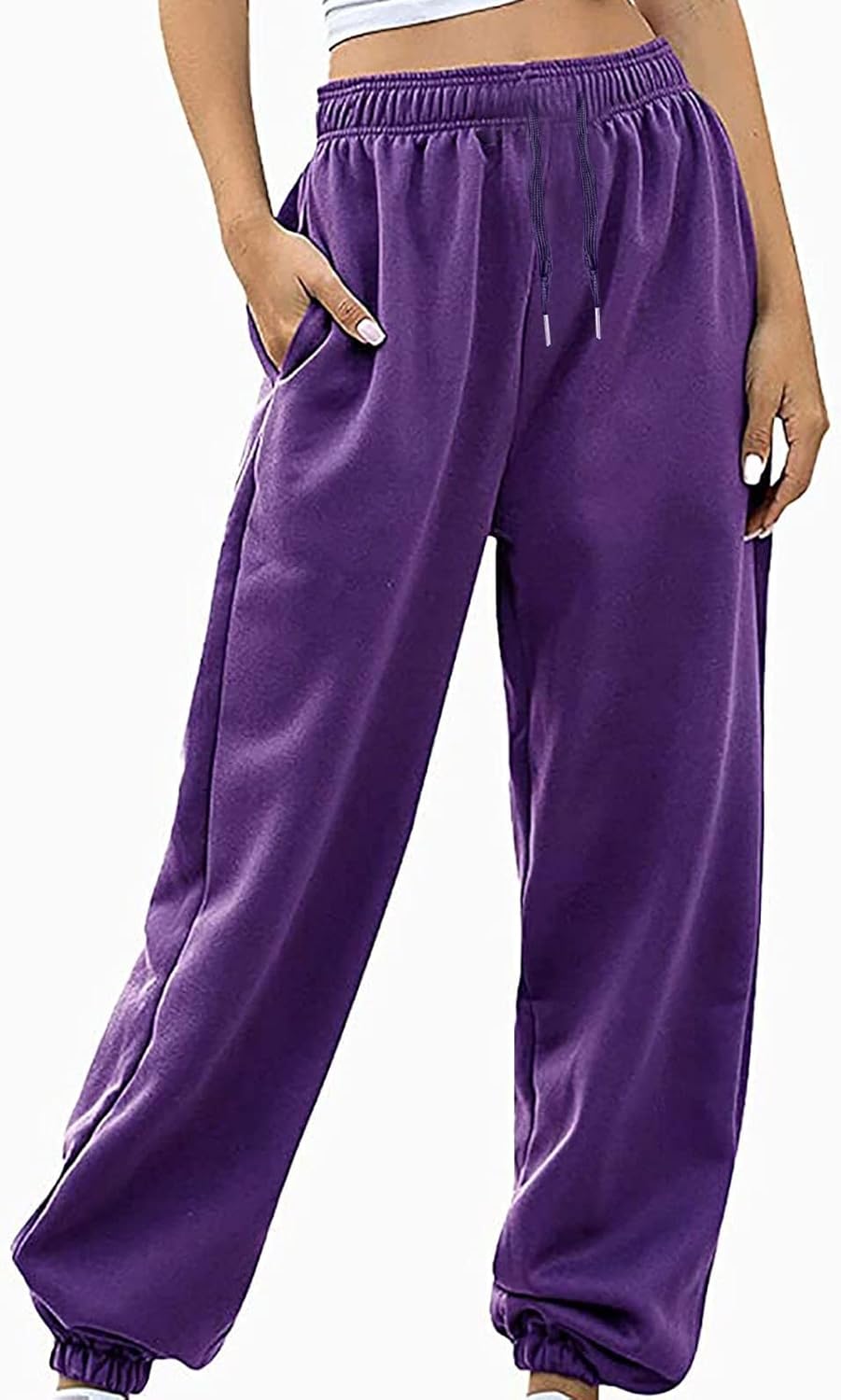 2024 High Waisted Fleece Lined Sweatpants for Women